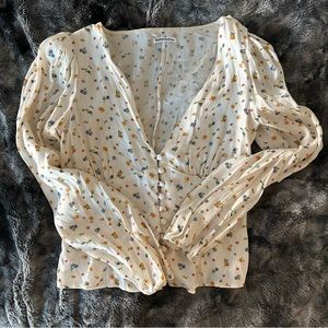 Reformation floral top, cute floral pattern
